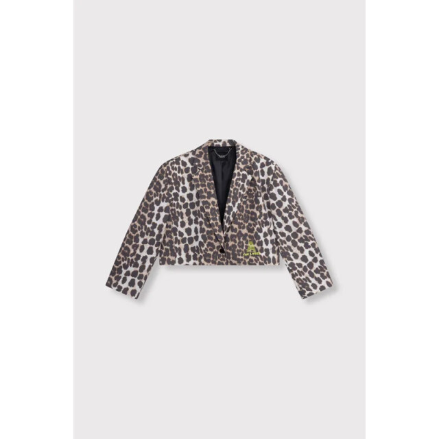 Alix The Label Animal cropped blazer -