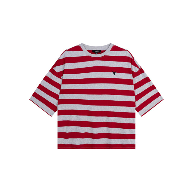 Alix The Label Ladies knitted block stripe t-shirt t-shirts 2602880607