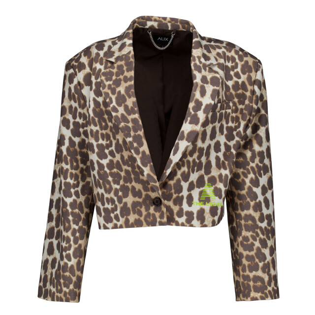 Alix The Label Ladies woves animal cropped blazer blazers 2602402565