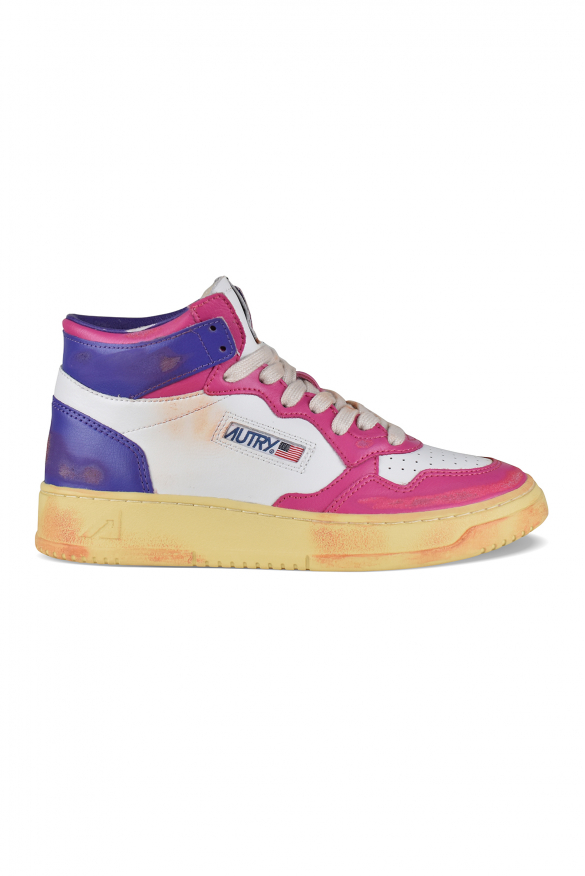 Autry Mid Super Vintage Sneakers Roze - maat EU 38