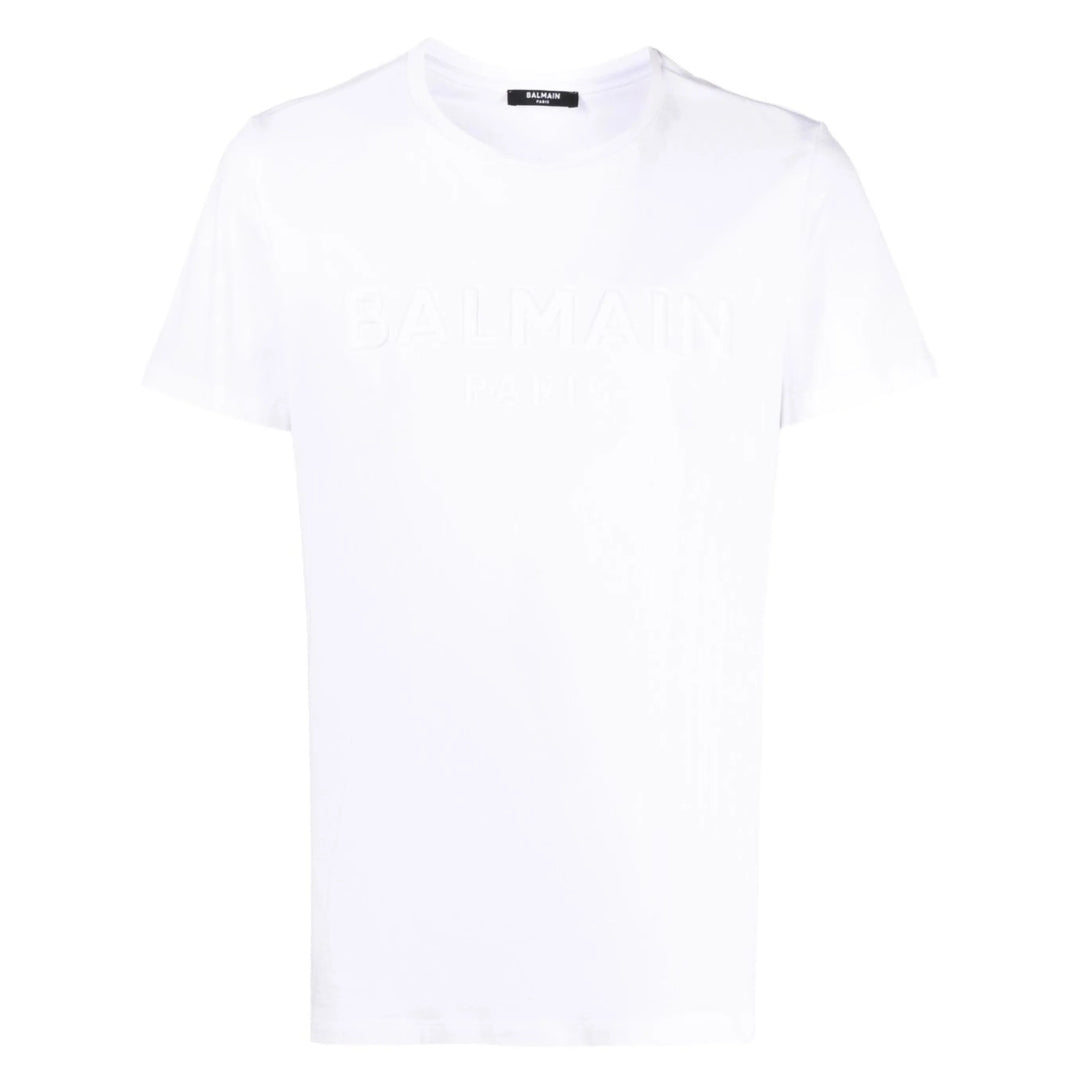 Balmain Paris Reliëflogo Wit T-shirt - maat 2XL