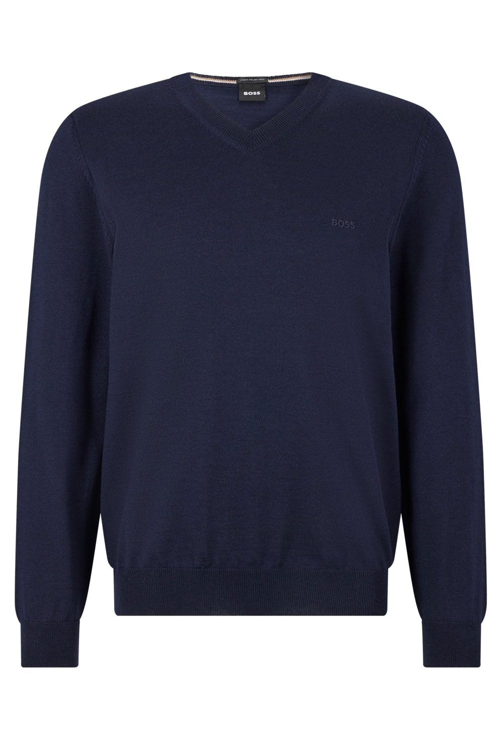 Boss Baram-l V-hals Gebreide Kleding Donkerblauw - maat M