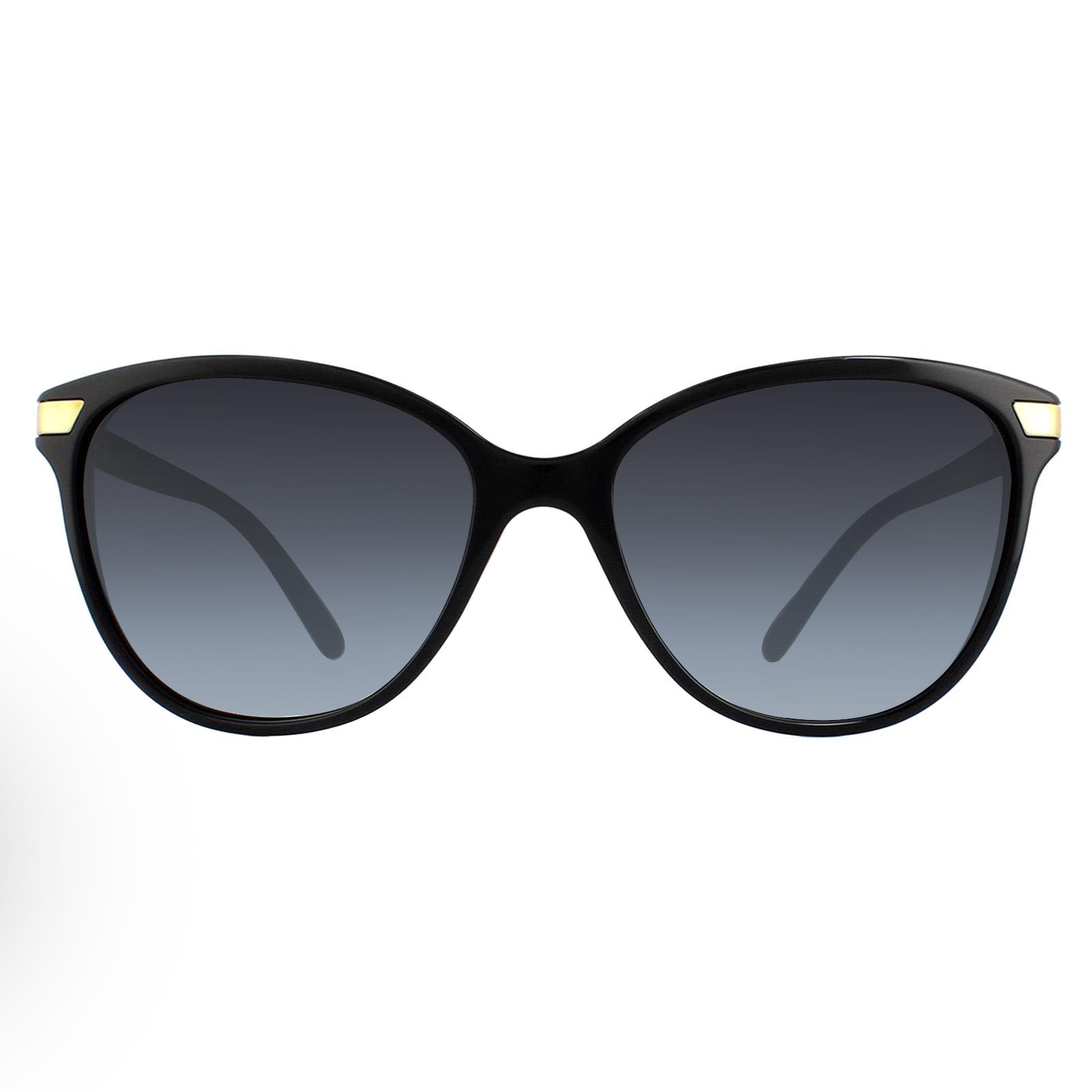 Burberry Zonnebril Be4216 30018G Zwart Met Goud Detaillering Grijs Verloop - maat One Size