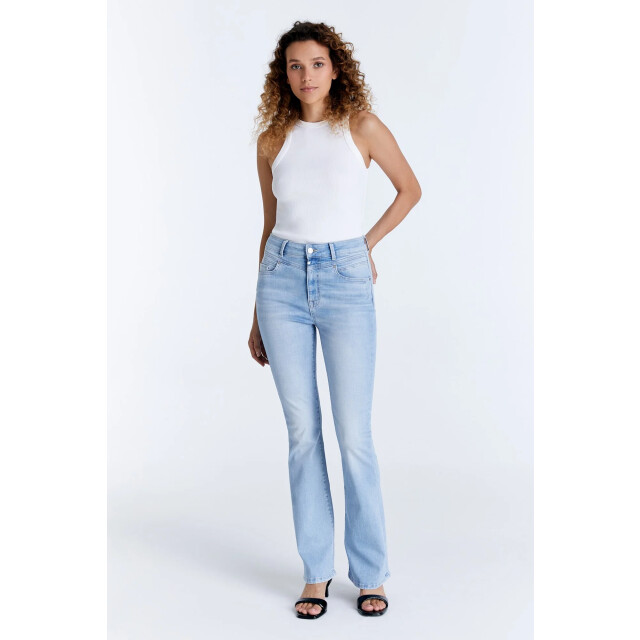 Cup of Joe Matilda dames flare jeans light blue - maat 26-32