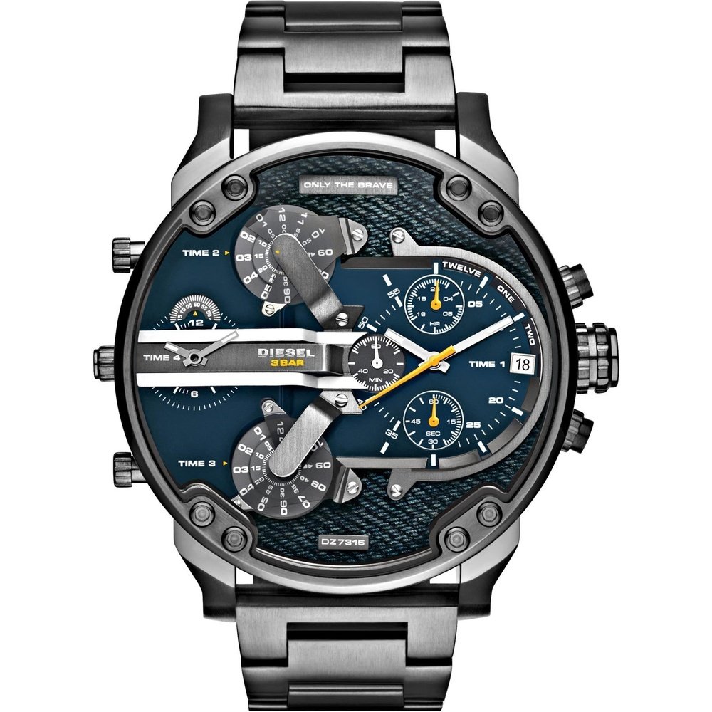 Diesel DZ7331 Mr Daddy 2.0 Gunmetal Roestvrij Staal Herenhorloge - maat One Size