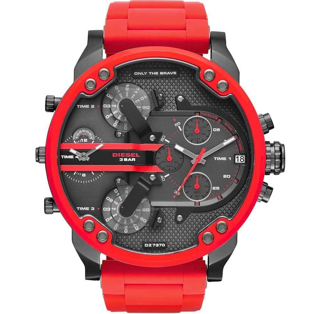 Diesel DZ7370 metalen wijzerplaat kwartshorloge heren - maat One Size