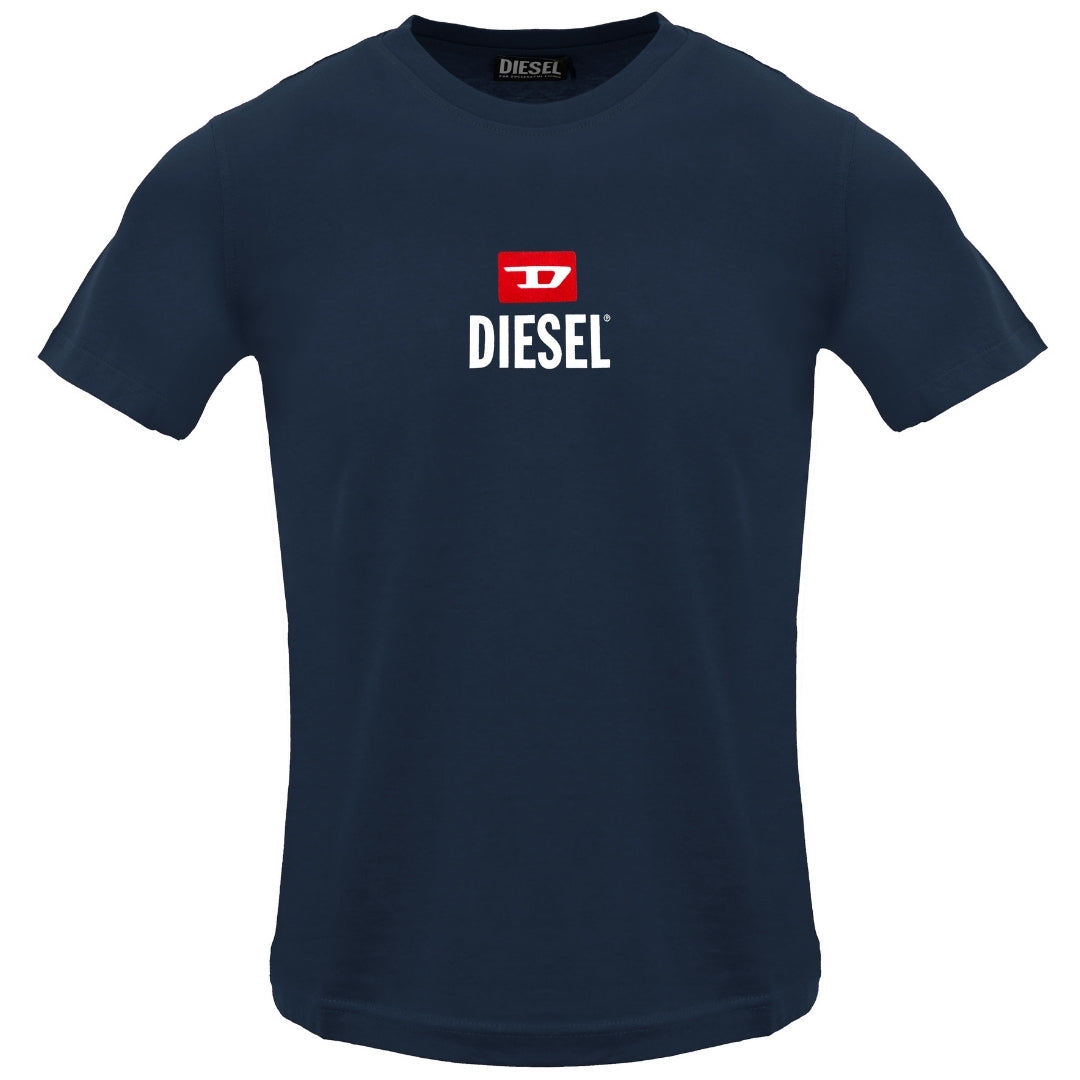 Diesel Just Small Nieuw D Logo Total Eclipse T-shirt - maat XL