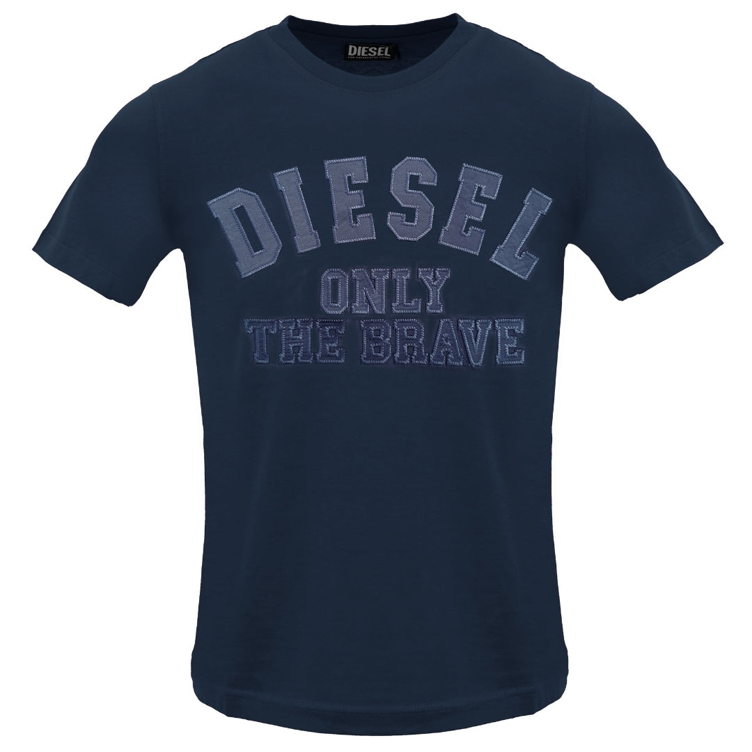Diesel Monotone Reliëflogo Total Eclipse T-shirt - maat M