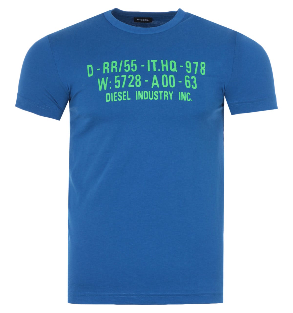 Diesel T-Diego S2 Graphic Logo T-Shirt - Blauw - maat XL