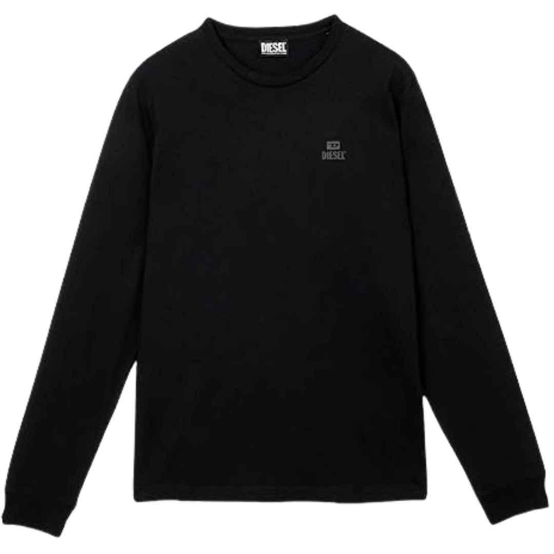 Diesel Zwart T-shirt Met Lange Mouwen - maat S