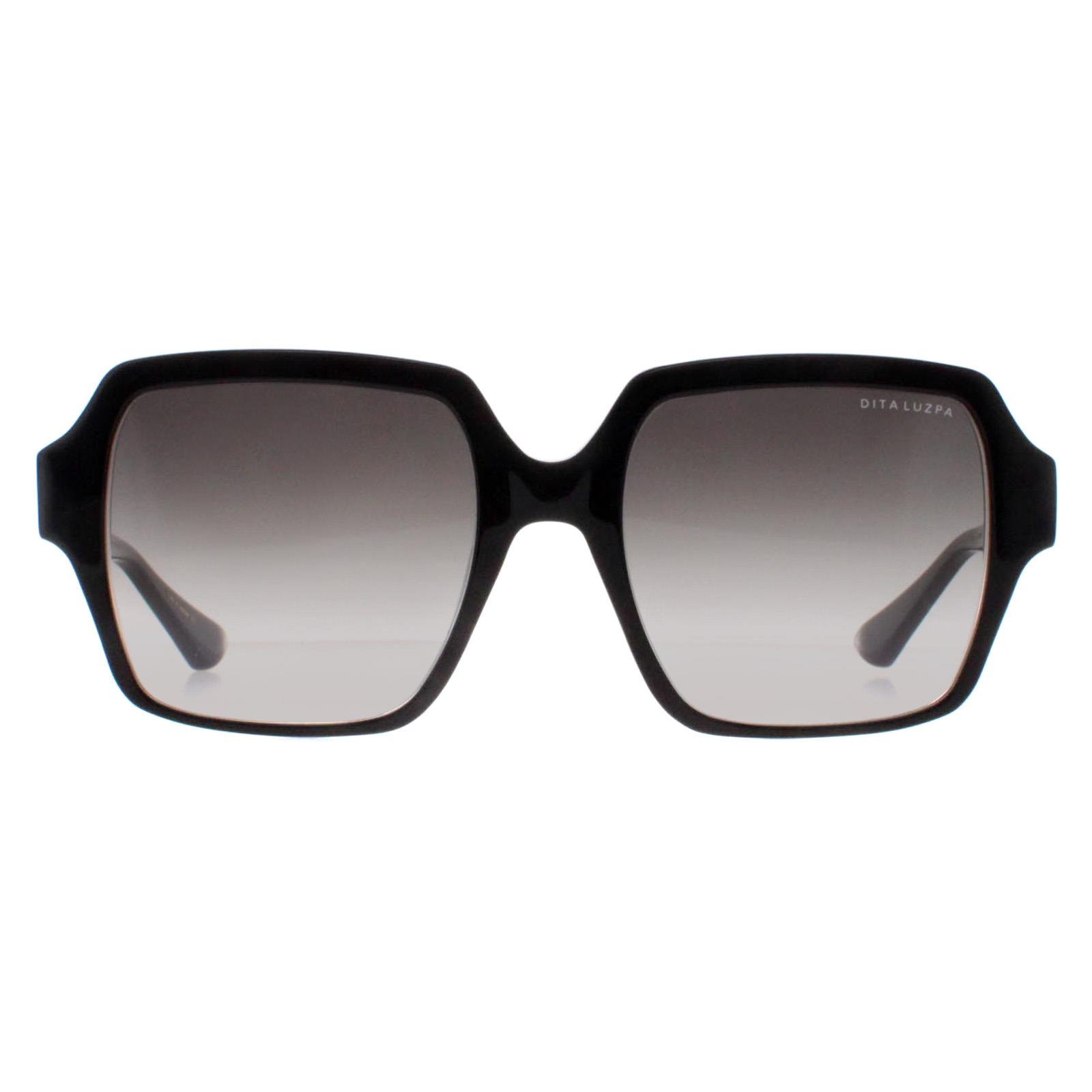 Dita Square Womens Zwart Donkergrijs naar Helder Gradiënt Luzpa