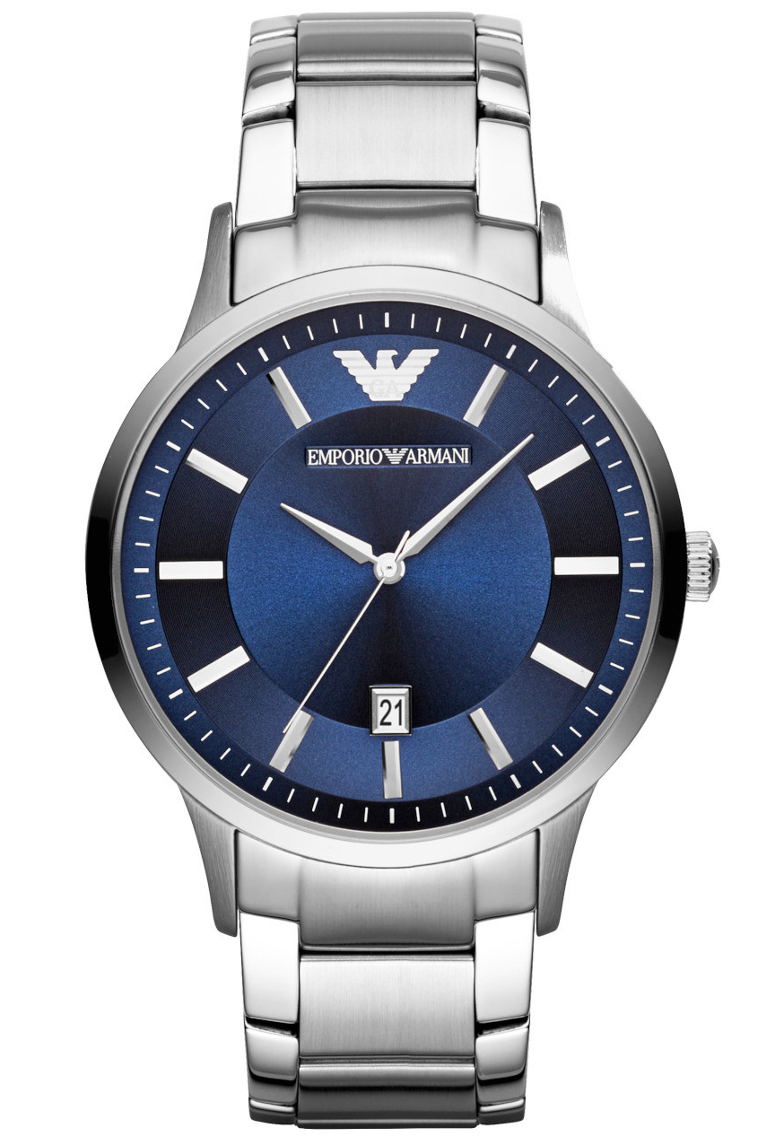 Emporio Armani Renato Heren Horloge Zilverkleurig AR11180