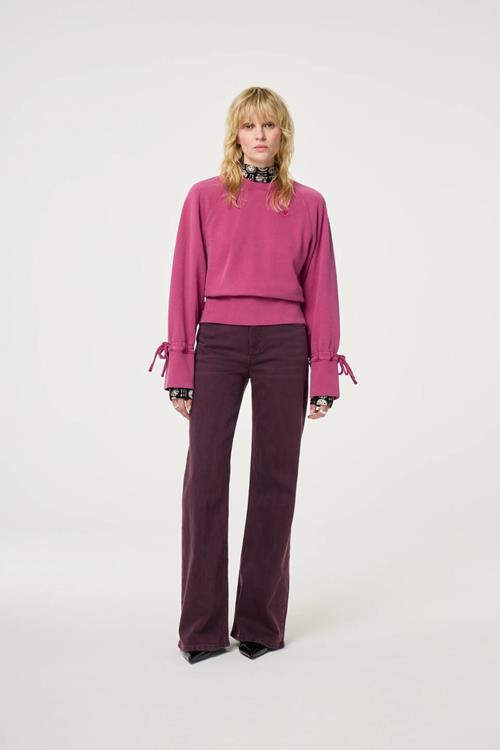 Fabienne Chapot Thea Wide Leg Jeans | Burgundy
