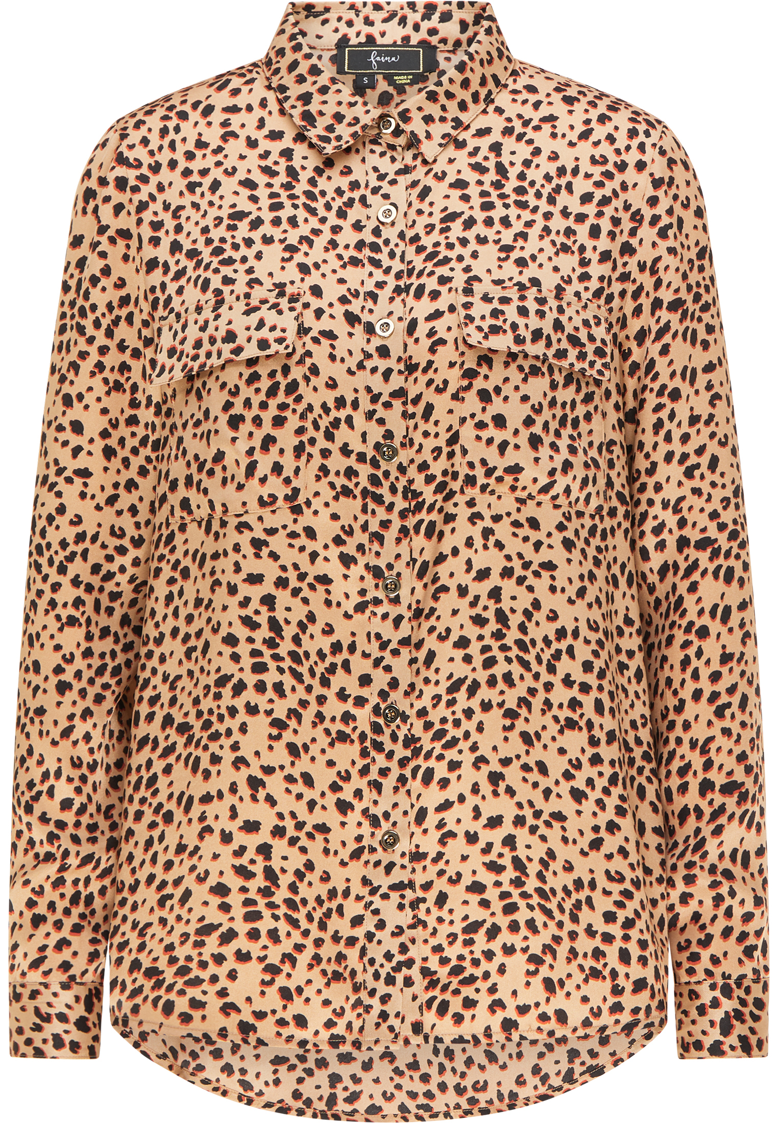 Faina Blouse Dames Beige Veelkleurig - maat XS