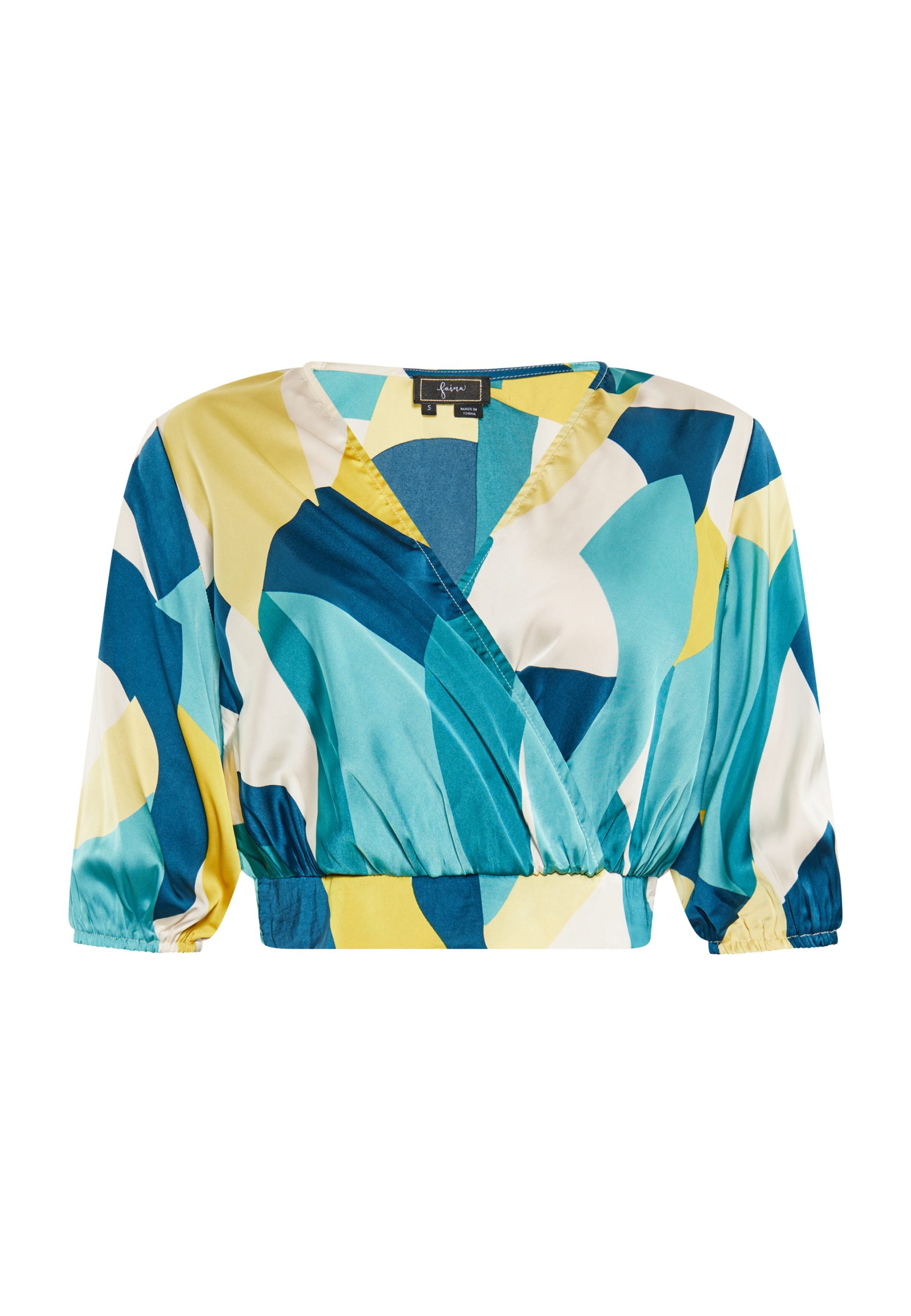 Faina Blouse Dames Blauw Veelkleurig - maat L