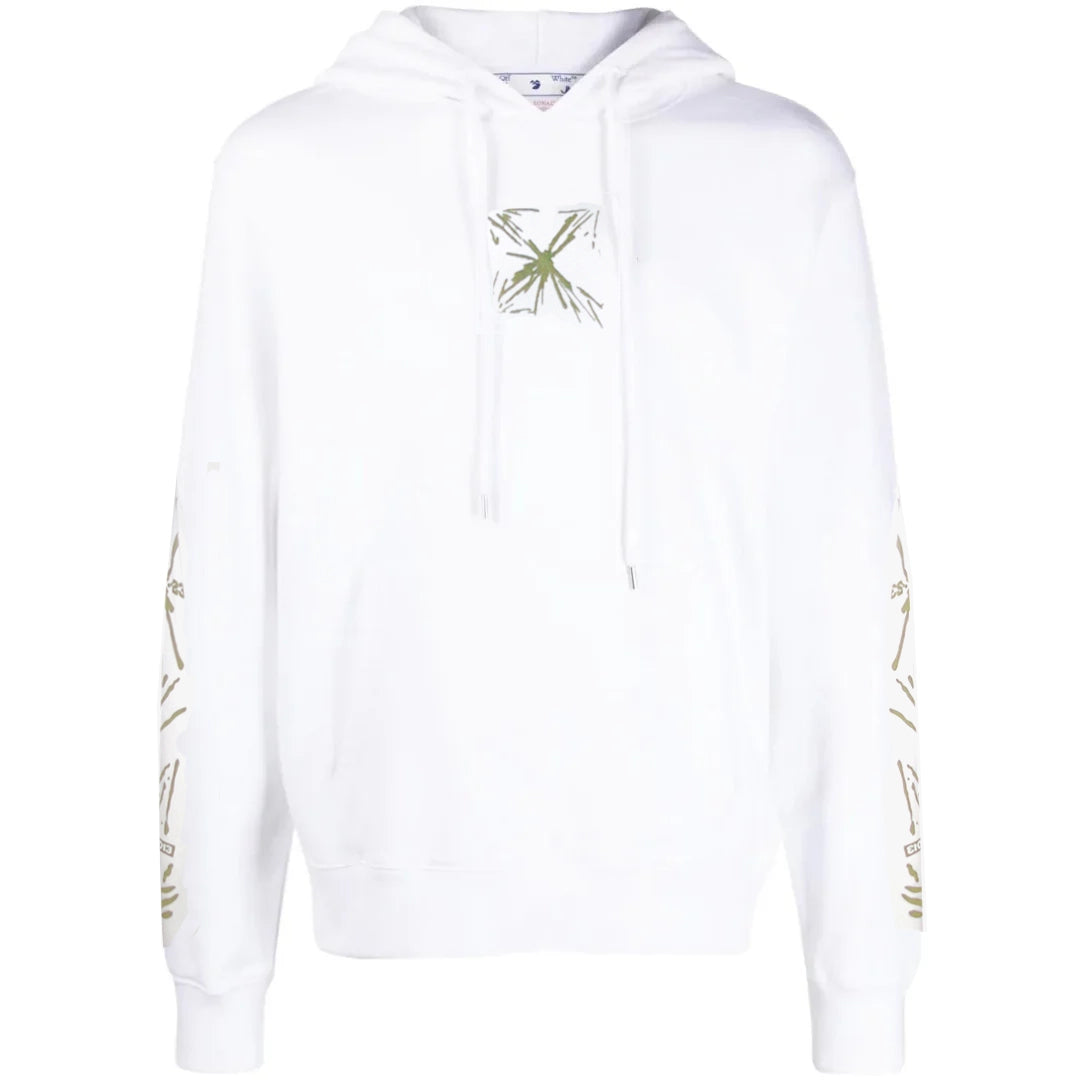Gebroken witte Splash Arrow Skate Fit witte hoodie - maat 2XL