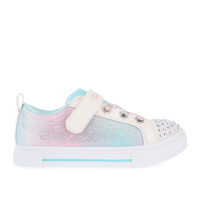 Girl's Skechers Infant Twinkle Sparks Winged Magic Trainers in White - maat EU 22 / UK 5