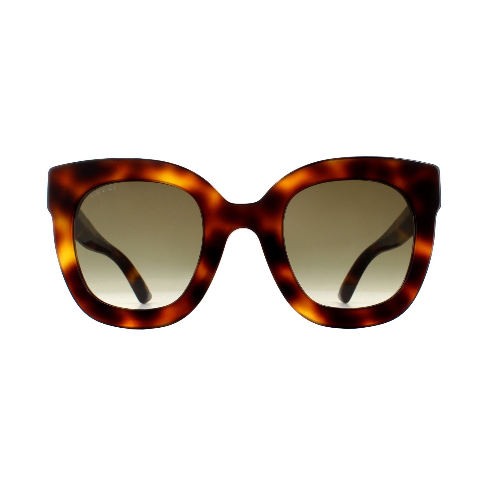 Gucci Zonnebril GG0208S 003 Havana Bruin Verloop