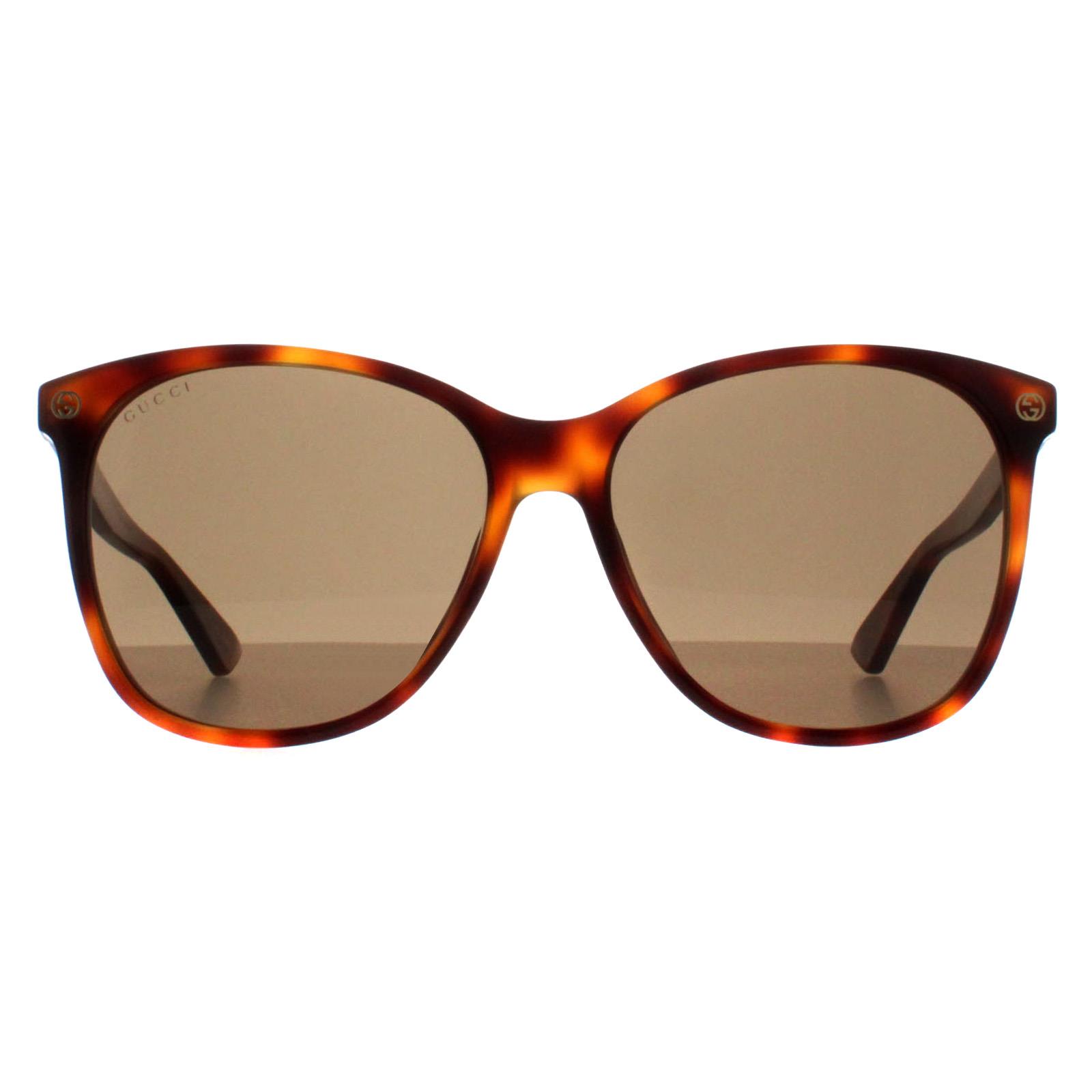 Gucci zonnebril GG0024S 002 Havana Brown