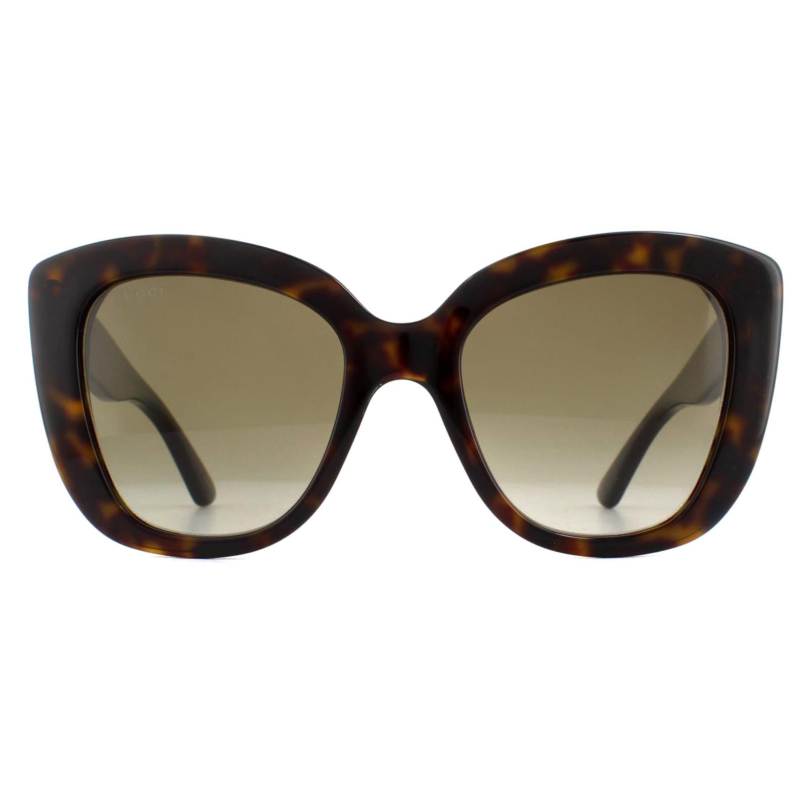Gucci zonnebril GG0327S 002 Havana Brown Gradiënt
