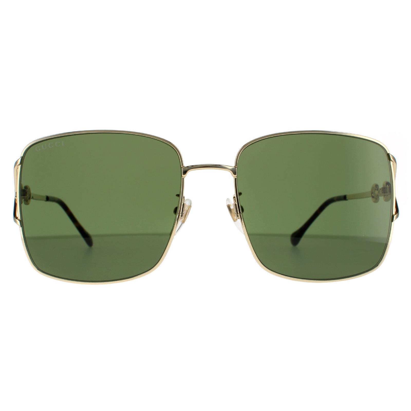 Gucci zonnebril GG1018SK 002 Gold Green - maat