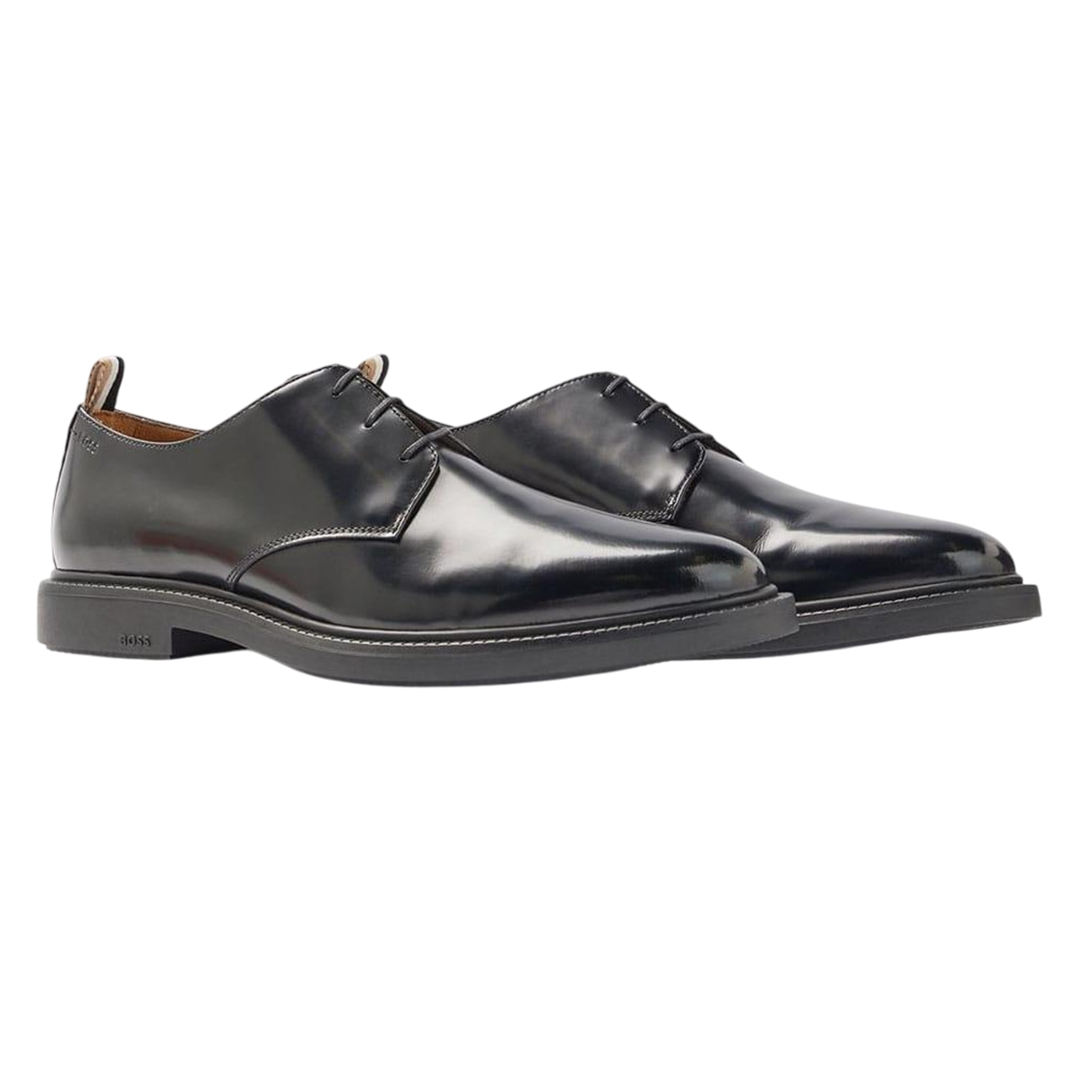 Hugo Boss Heren Larry Leren Derby Schoenen (Zwart) - maat EU 39/ UK 6