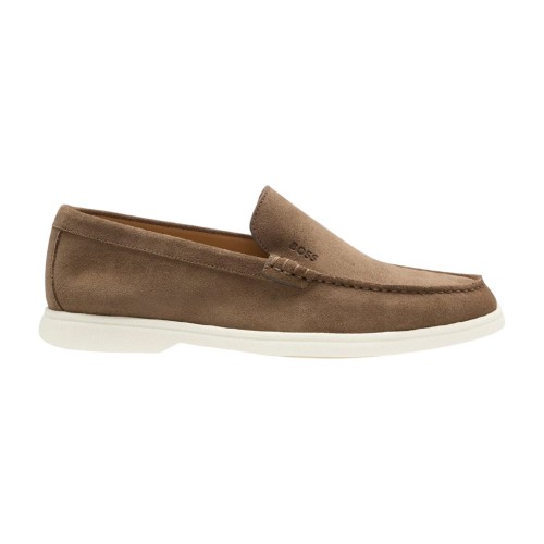 Hugo Boss Heren Sienne Suede Loafers (Beige) - maat EU 44.5 / UK 10