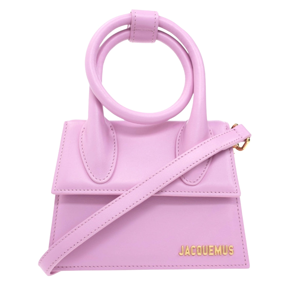 Jacquemus Le Chiquito Noeud lichtroze tas - maat One Size
