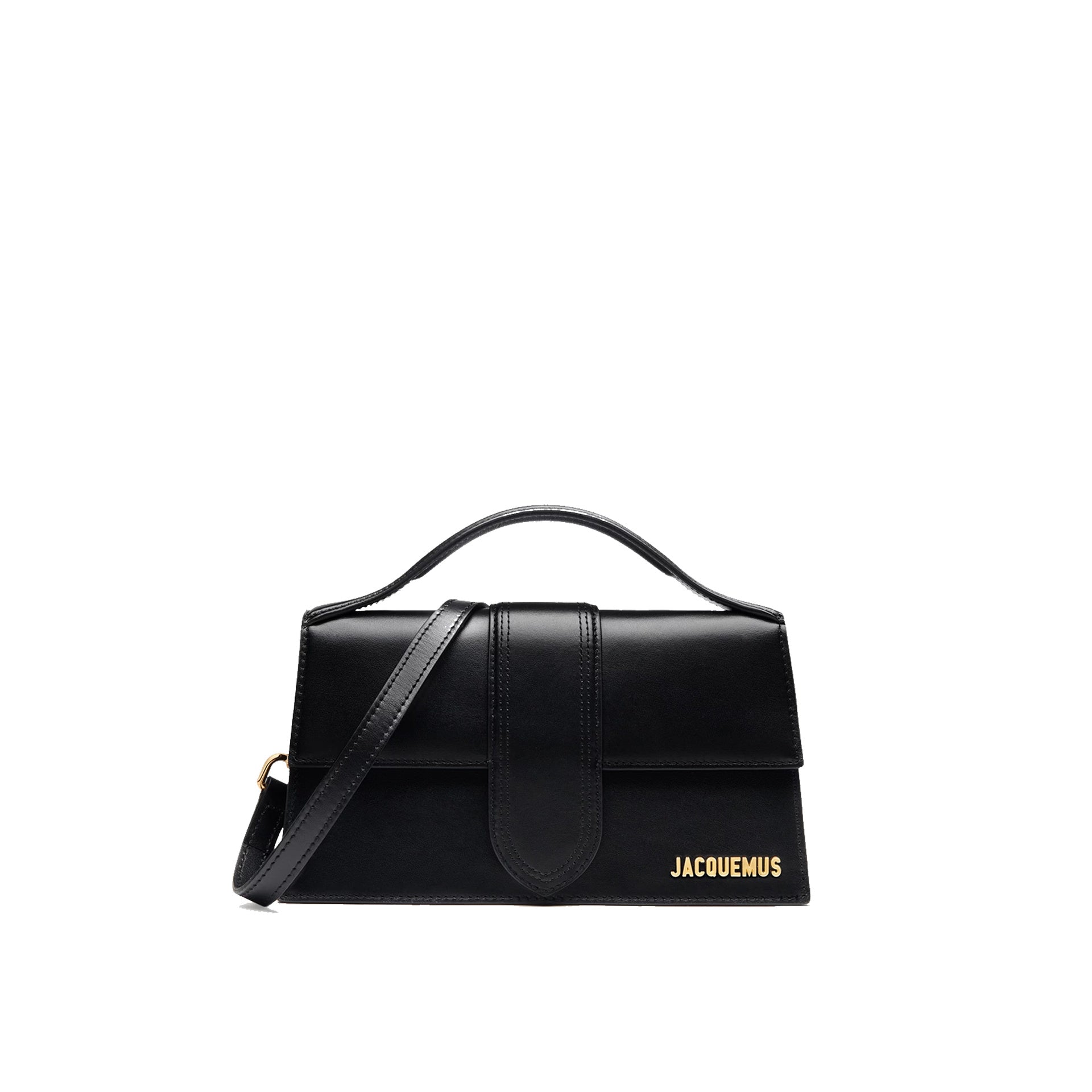 Jacquemus Le Grand Bambino Leren Tas - Goud Logo - maat One Size