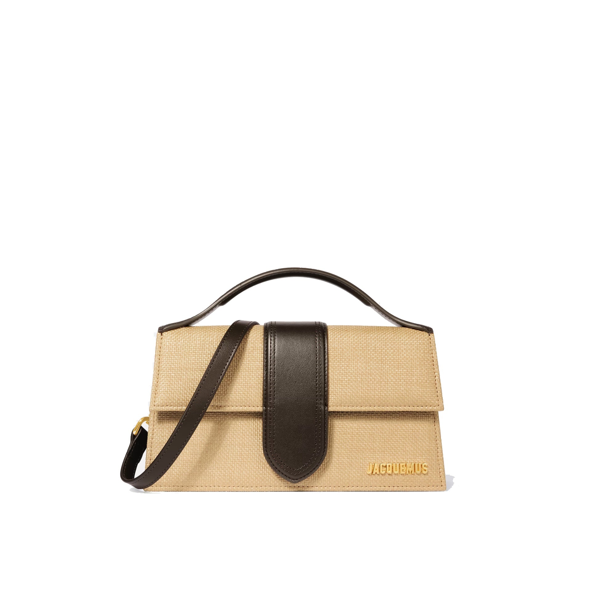 Jacquemus Le Grand Bambino Raffia tas