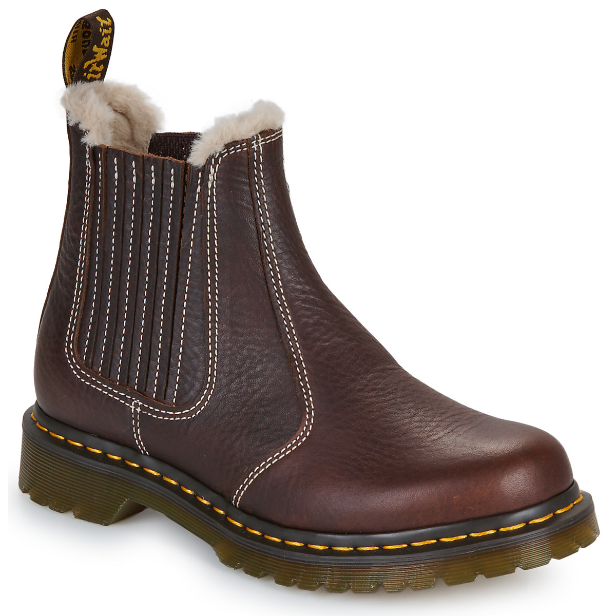 Laarzen Dr. Martens 2976 Leonore II Chelsea Boot Dark Brown Grizzly
