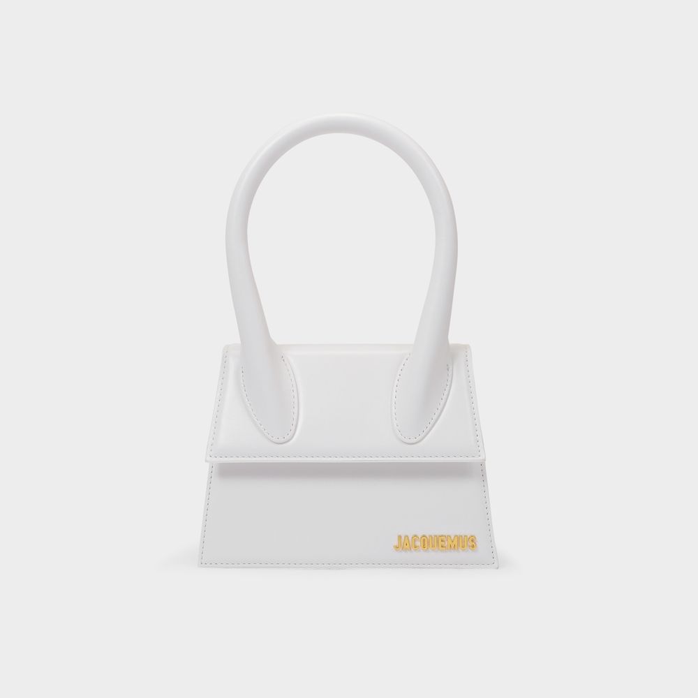 Le Chiquito Medium Tas - Jacquemus - Leer - Wit - maat One Size