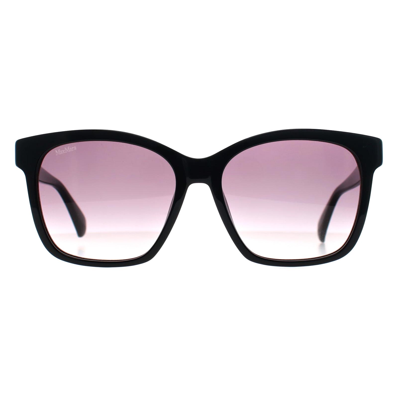 Max Mara Vierkant Dames Glimmend Zwart Rook Grijs Verloop MM0042 Logo9 - maat One Size