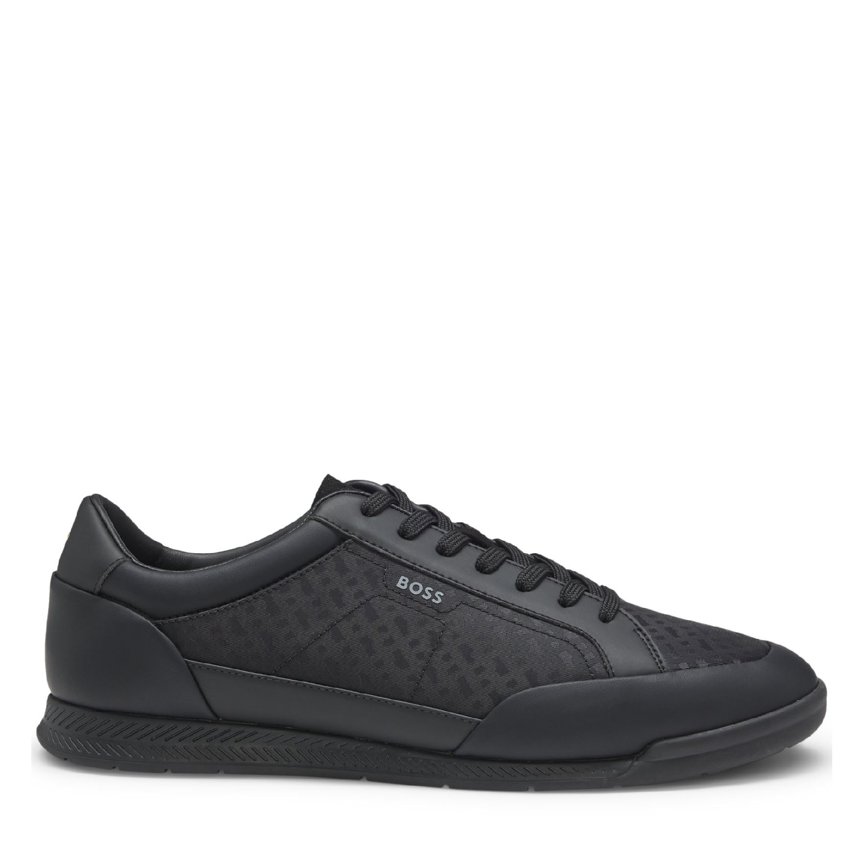 Men's Hugo Boss Nitan Trainers in Black - maat EU 42 / UK 8