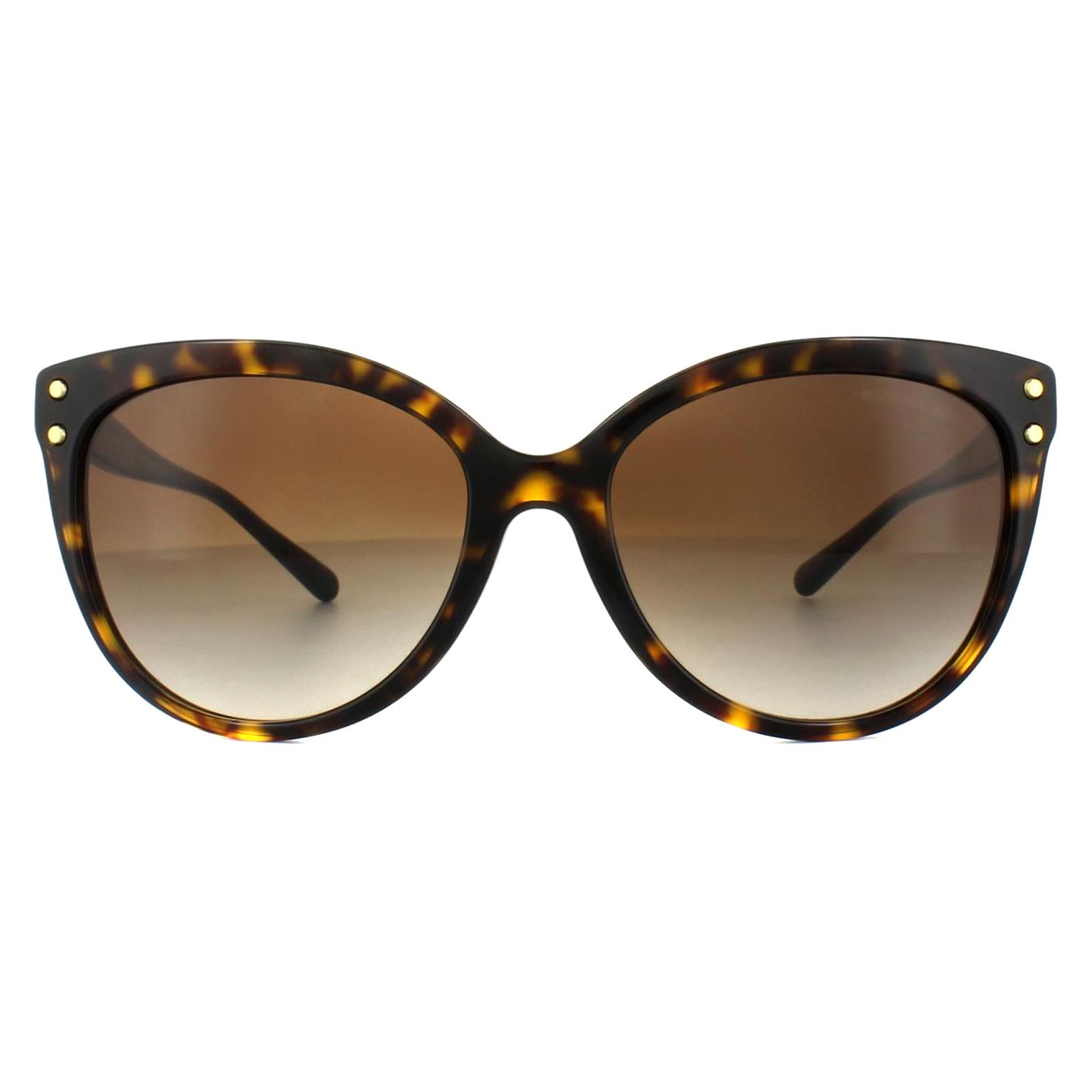 Michael Kors Cat Eye Dames Dark Havana Brown Gradient zonnebril - maat One Size