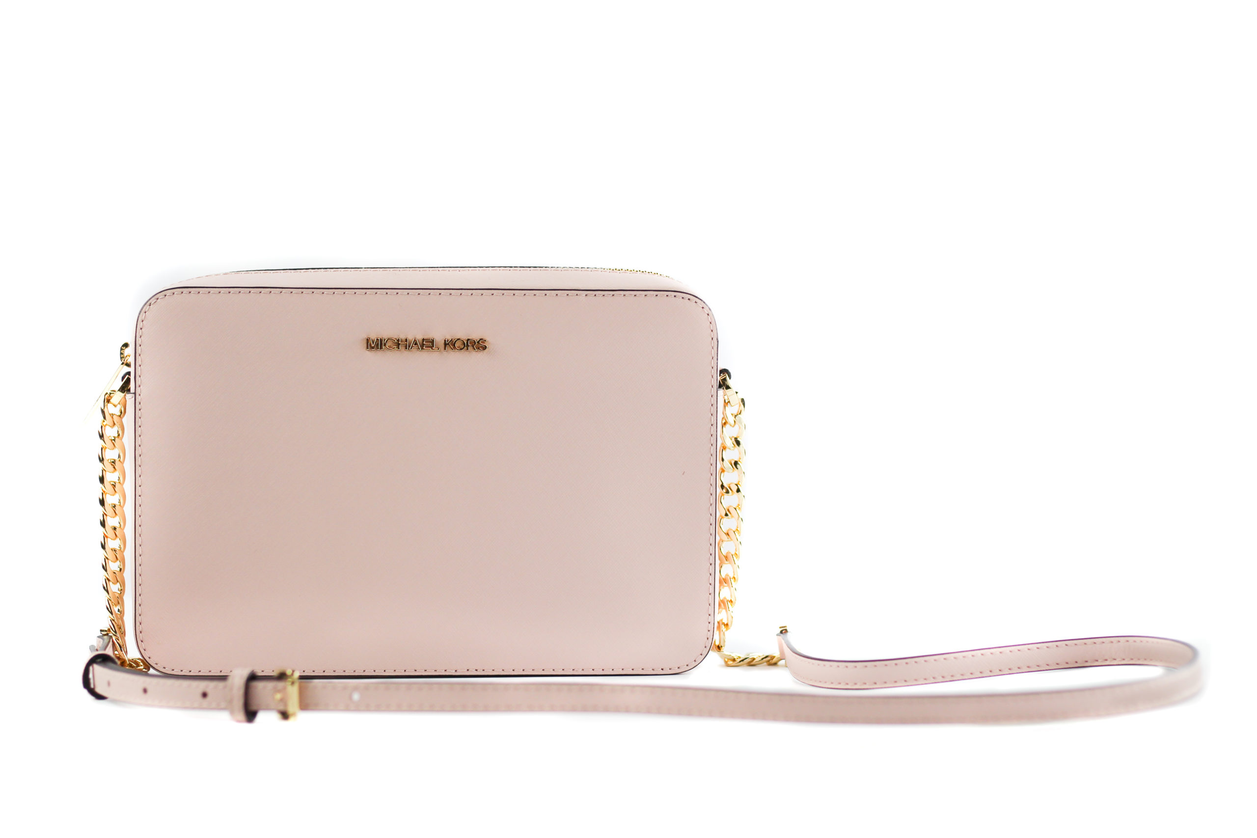 Michael Kors Jet Set Grote Oost-West Saffiano Leren Crossbody Tas Handtas (Poeder Roze) - maat One Size