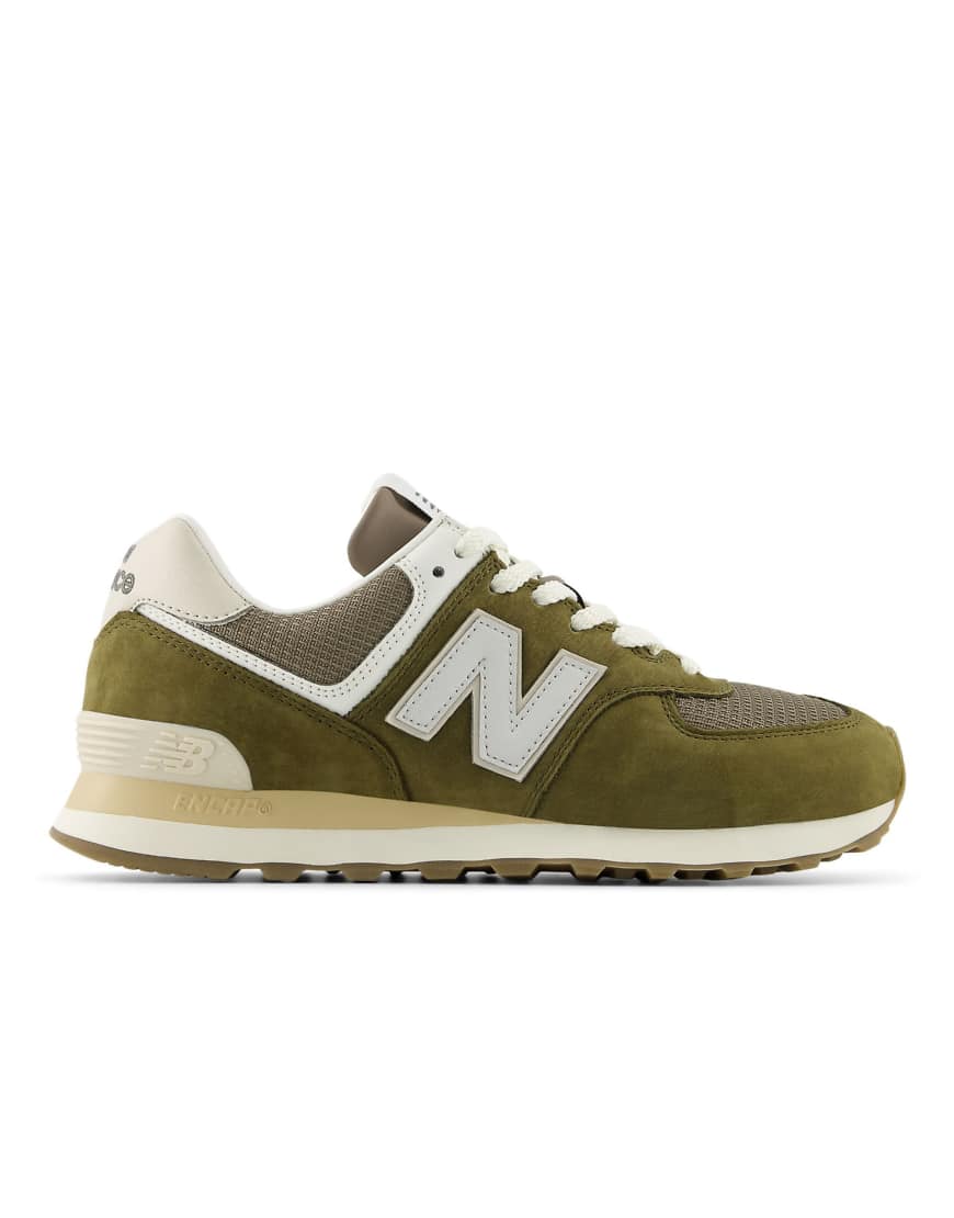 New Balance - 574 - Sneaker in Kalziumweiß-Neutral