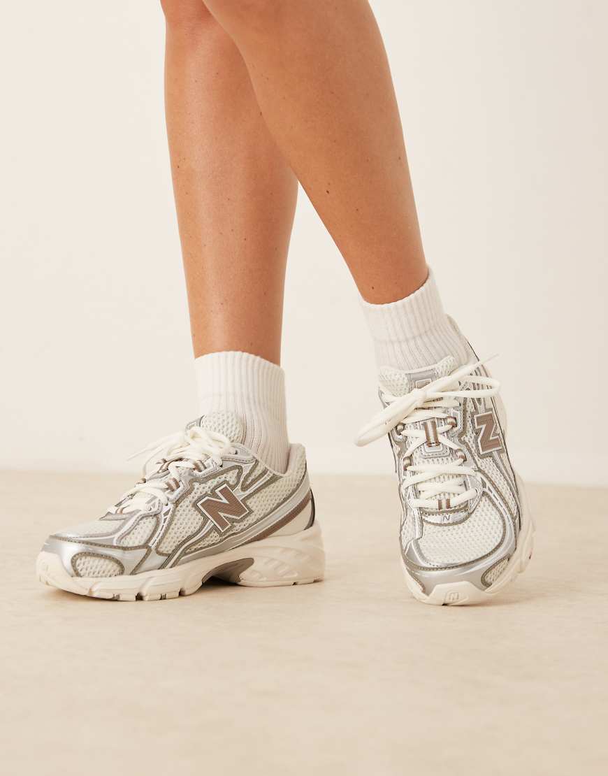 New Balance - 740 - Unisex-Sneaker in Weiß, Silber und Beige