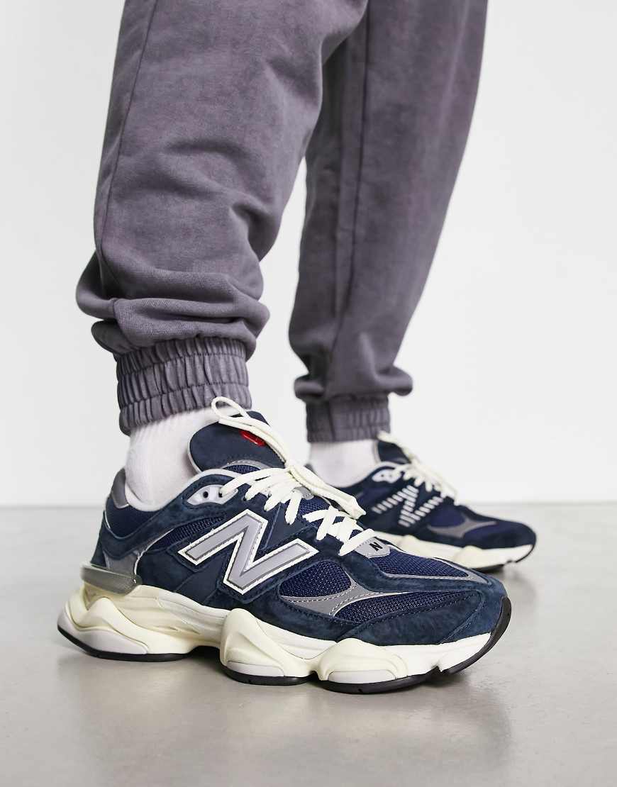 New Balance - 9060 - Sneaker in Marineblau und Wollweiß-Schwarz