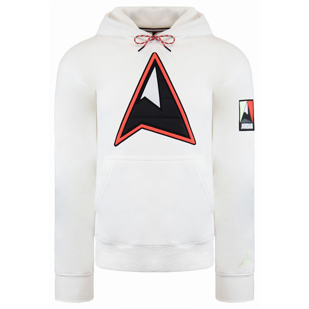 Nike Air Jordan Standard Fit Pullover Lange Mouw Wit Heren Hoodie CT3490 100 - maat M