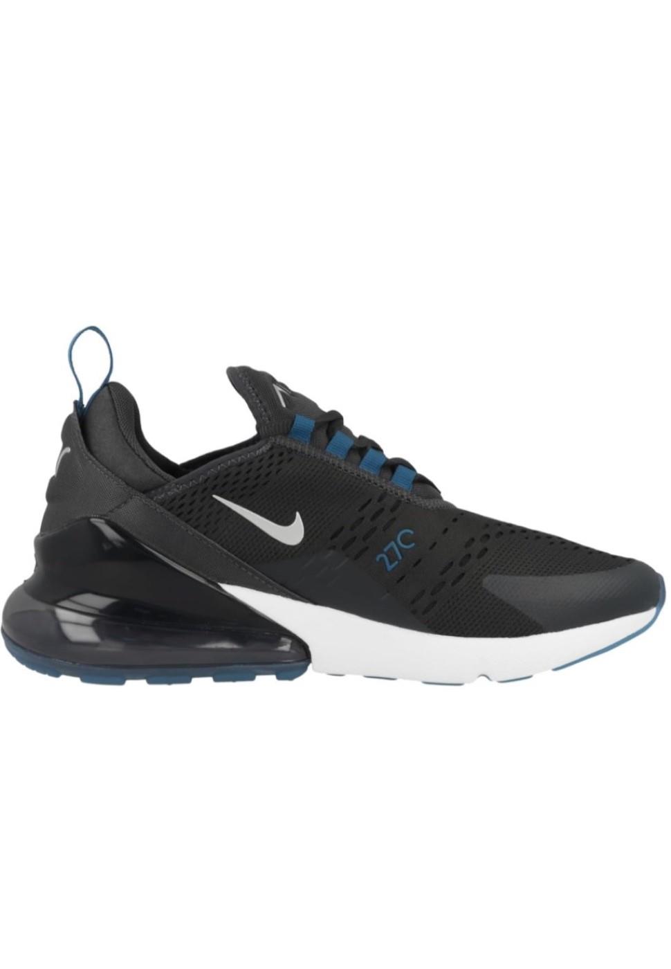 Nike Air Max 270-trainers, antraciet/metallic zilver - maat EU 39/ UK 6