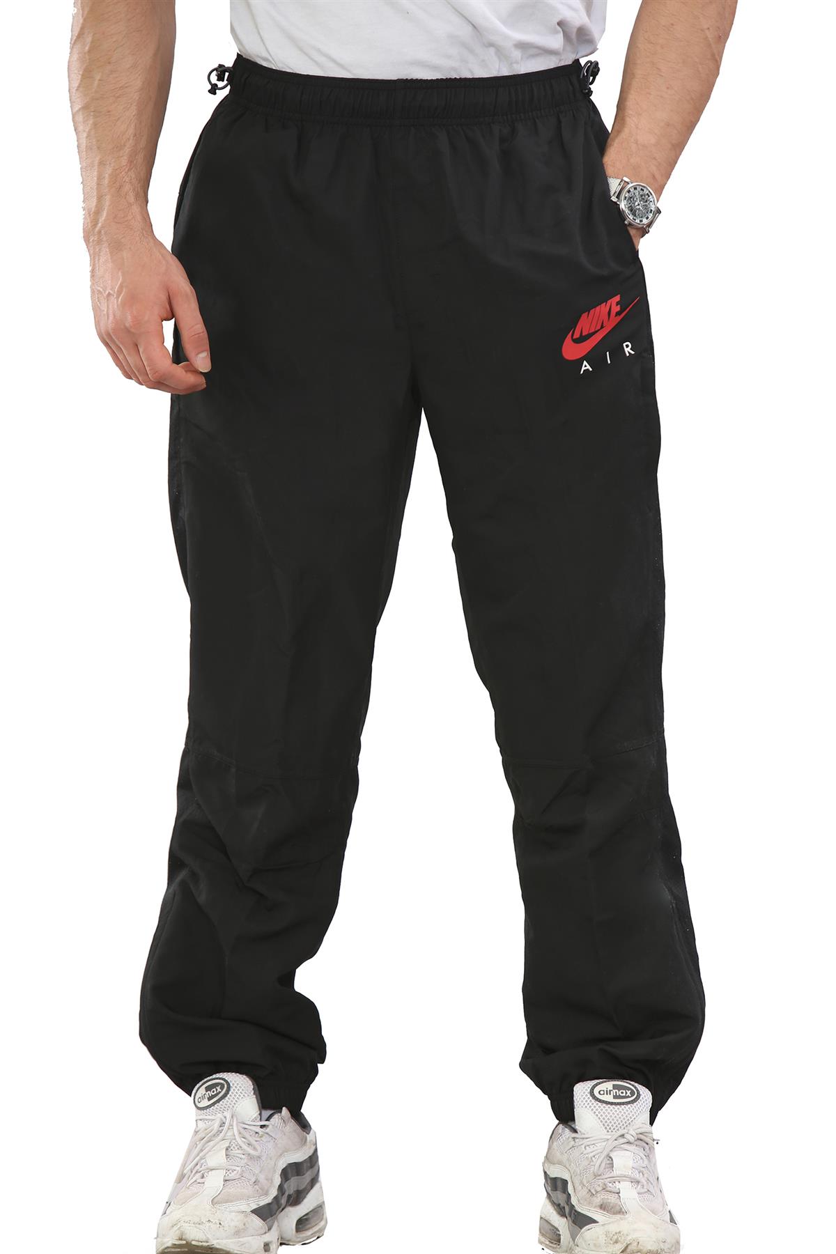 Nike Air heren lichtgewicht geweven trainingsbroek zwart - maat XL