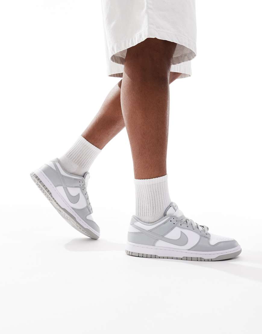 Nike - Dunk Low Retro - Unisex-Sneaker in Weiß und Grau