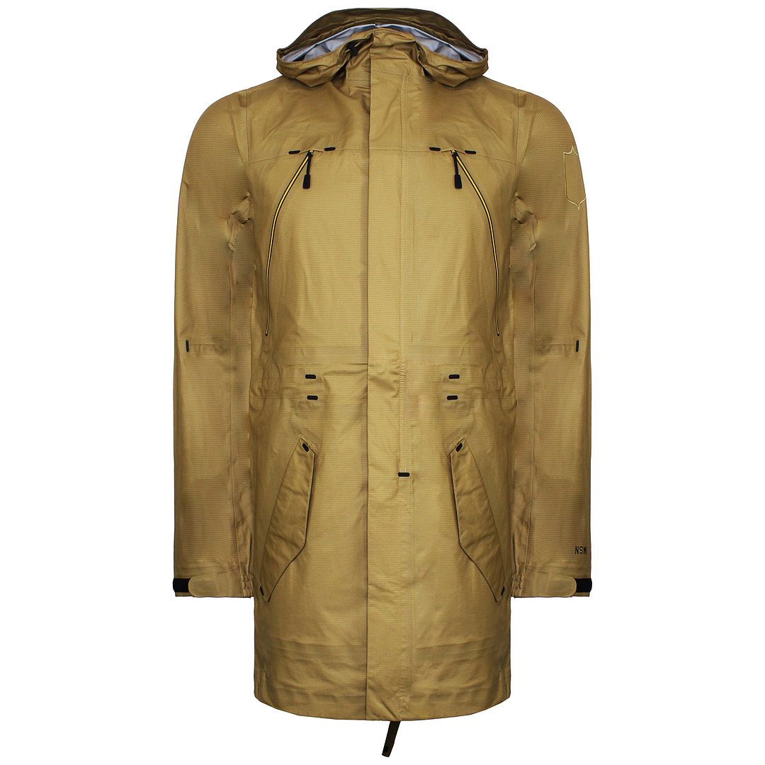 Nike Heren Bruin Parka Jas - maat S