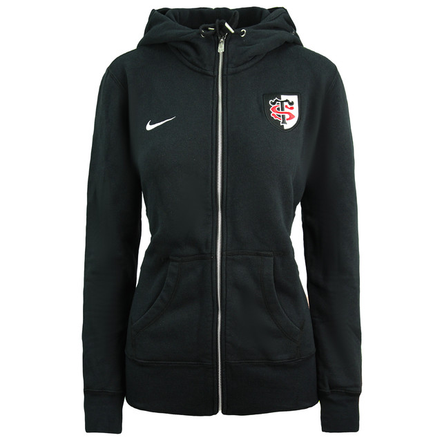 Nike Rugby Stade Toulousain Zip Up Hoodie Dames Zwart Trui 454221 010 - maat XS