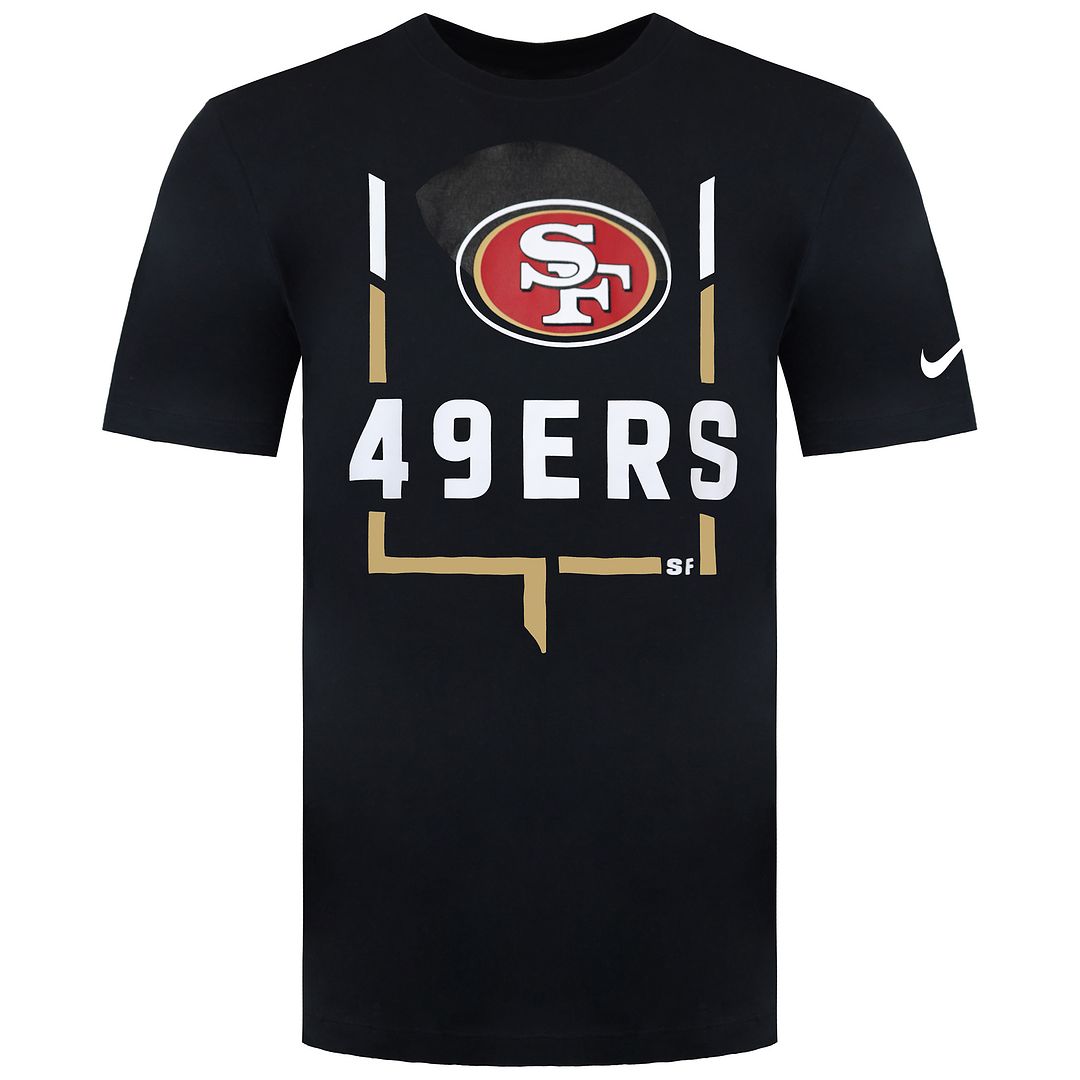 Nike San Francisco 49ers Legend Goal Post Heren Zwart T-Shirt - maat M