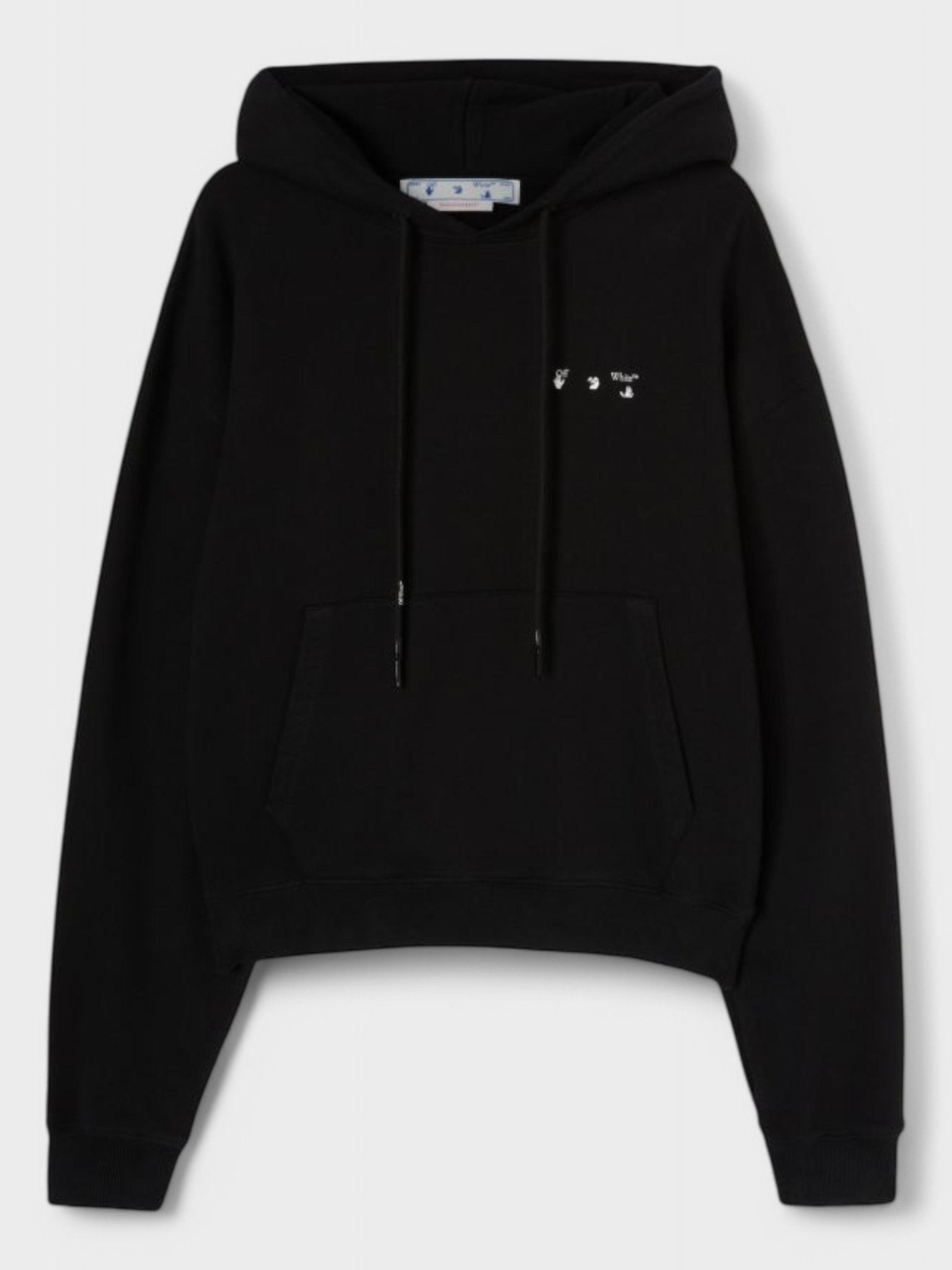 Off-White Caravag Verf Over Hoodie 'Zwart' - maat XS