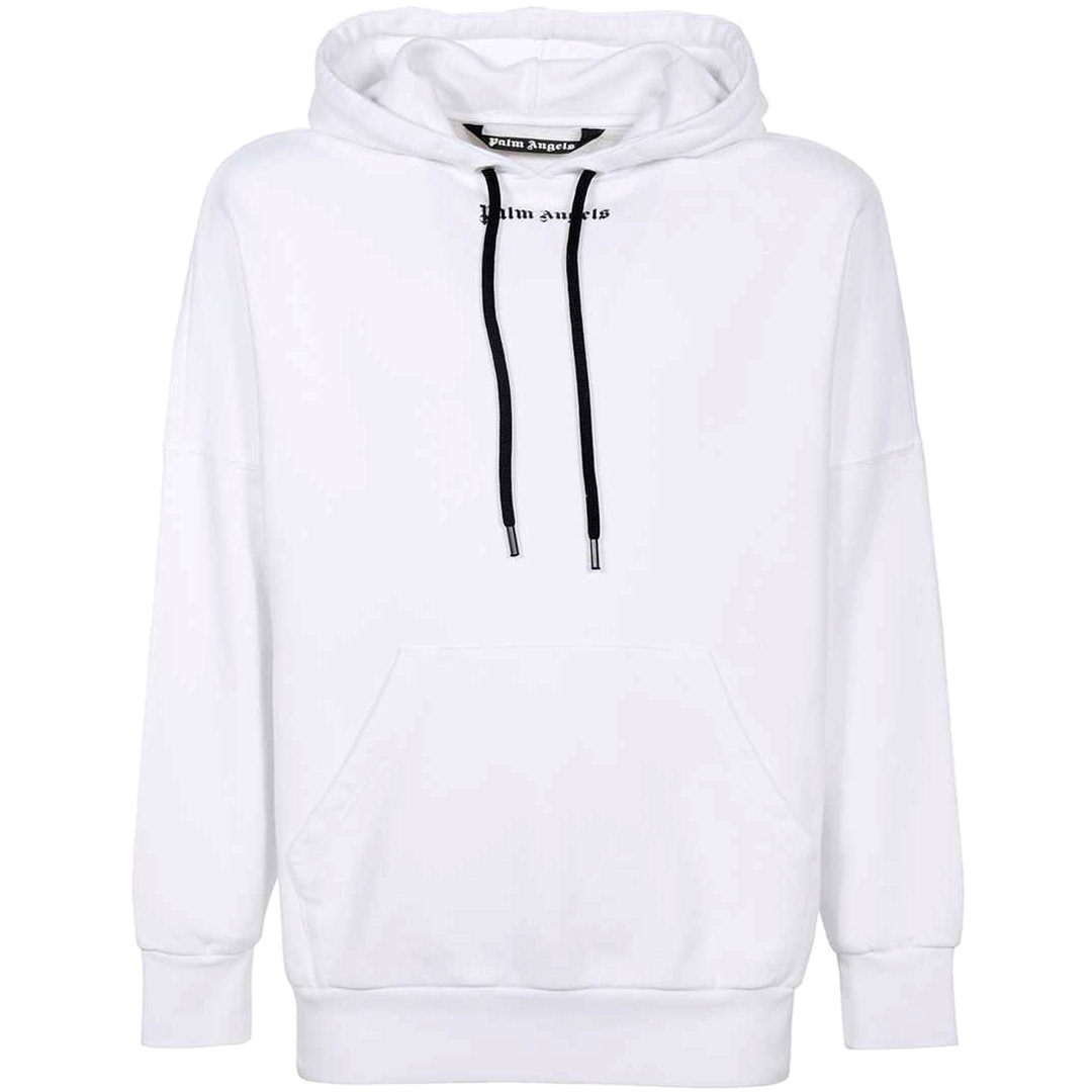 Palm Angels Classic Logo White Oversized Hoodie - maat 2XL