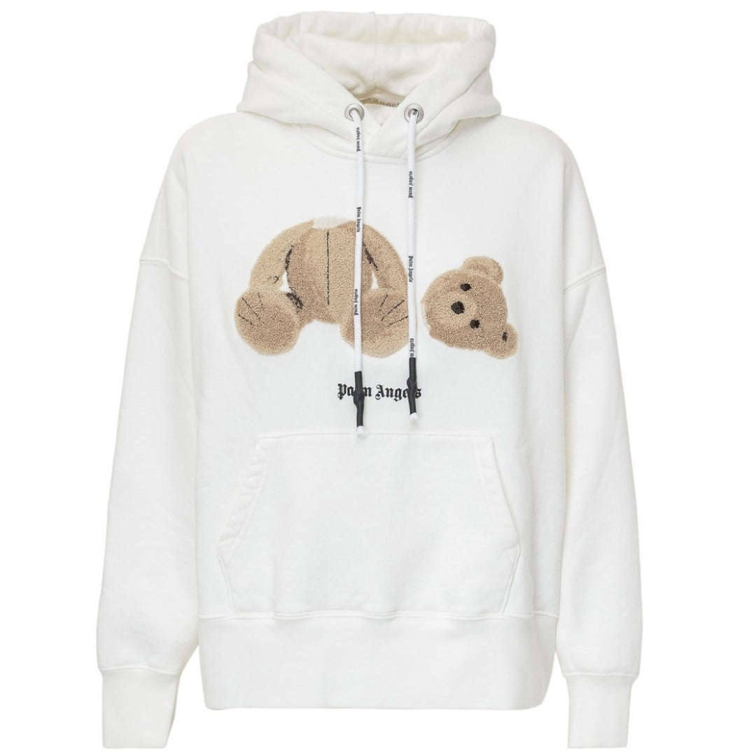 Palm Angels Kill The Bear witte hoodie - maat S