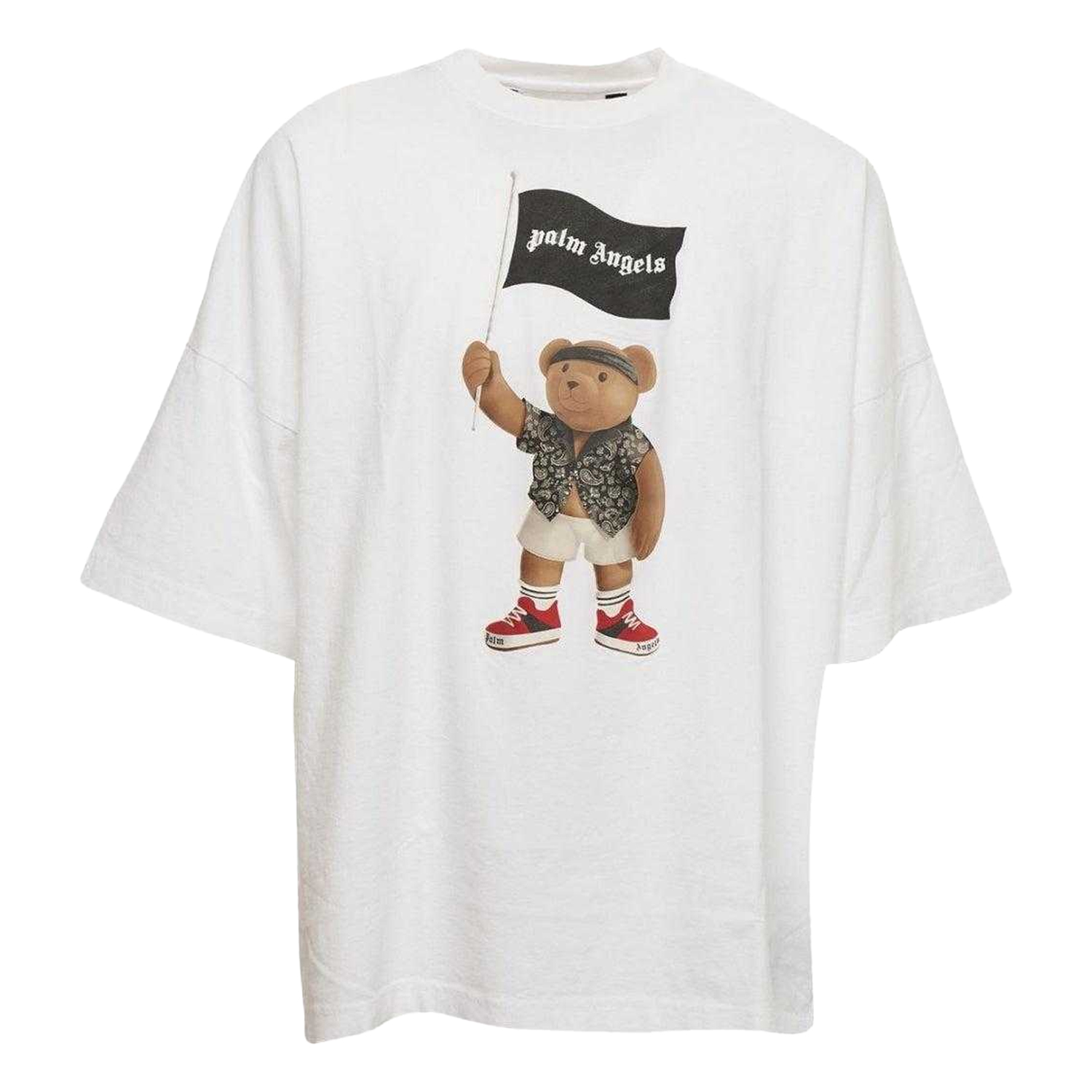 Palm Angels Unisex volwassen Piraten Beer Los T-Shirt (Wit) - maat M